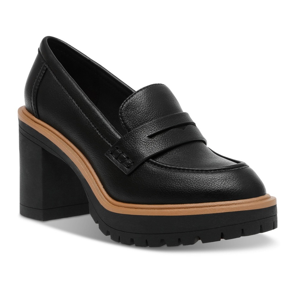 DV Dolce Vita | Jayjay Block Heel Lug-Sole Penny Loafers